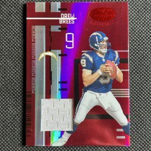 2005 LEAF CERTIFIED MIRROR RED #102 DREW BREES SAINTS /100 SP SAN DIEGO CHARGERS